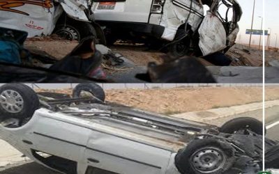 إصابة 5 أشخاص في حادث تصادم بطلخا و 2 آخرين ببلقاس