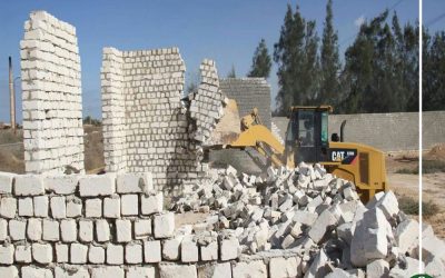 تواصل حملات إزالة التعديات على أراضي الدولة بالدقهلية
