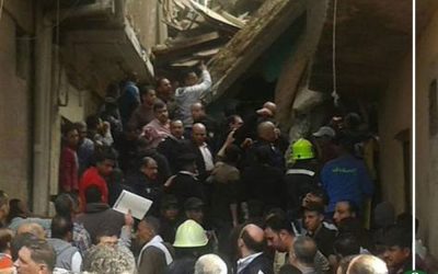 9 مصابين واستخراج جثث 3 متوفين من تحت أنقاض العقار المنهار بأسيوط