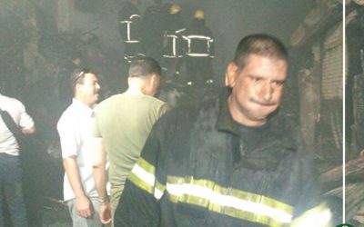 حريق يلتهم 8 أكشاك ومنزل ومصنع بلاط فى “سوق الخواجات” بالمنصورة