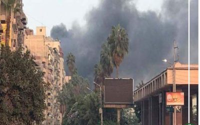 حريق هائل يلتهم فيلا و3 سيارات في حي الجامعة بالمنصورة