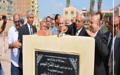 محافظ الدقهلية يشهد وضع حجر الأساس وتوسعات بعض مدراس المنصورة