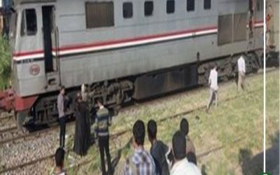مصرع 3 أشخاص صدمهم قطار أثناء عبورهم السكة الحديد فى الجيزة