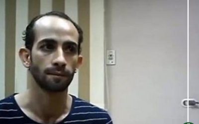 وصول محمود نظمي المتهم بقتل طفليه فى ميت سلسيل للمحكمة