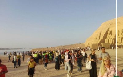 احتفال أسوان بظاهرة تعامد الشمس على وجه الملك رمسيس الثانى