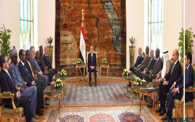 السيسى يرحب برؤساء وفود دول المياه.. ويطالب بعدم استغلال قضايا المياه سياسيا