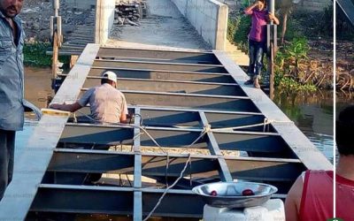 سرقة 2 طن حديد من كوبري تحت الإنشاء في بني عبيد