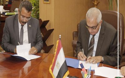 توقيع بروتوكول تعاون مع بنك مصر لتحصيل الرسوم الدراسية بجامعة المنصورة