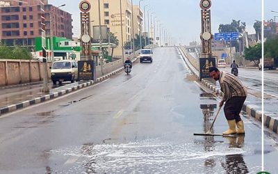 أمطار غزيرة بشمال الدقهلية .. وطقس متقلب في معظم مدن المحافظة