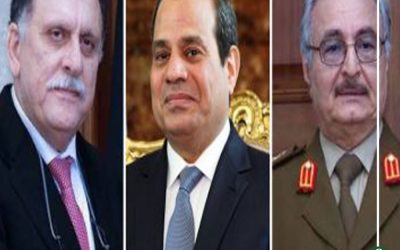 لقاء يجمع السيسى وحفتر والسراج بحضور كونتى فى باليرمو