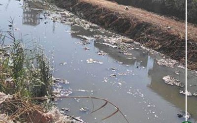 بالصور : استغاثة اهالي طلخا من مصرف ارض العنب