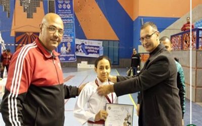 فوز طالبة ميت غمر بثاني الجمهورية في الكاراتيه