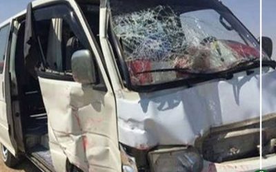 مصرع 3 شباب فى حادث تصادم على طريق بأجا