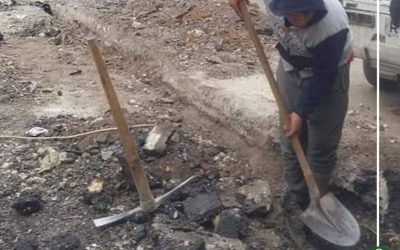 إنشاء بالوعات جديدة لصرف مياه الأمطار بحي غرب المنصورة