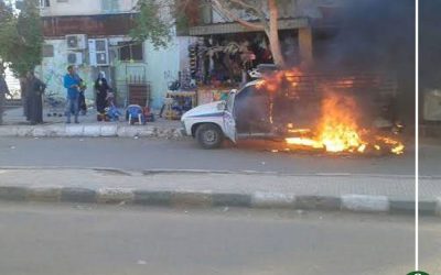 اشتعال سيارة نصف نقل بطلخا يثير رعب الأهالى