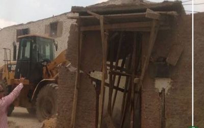 حملات إزالة لمبانى بمساحة 3150 مترا فى المطرية