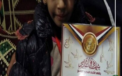 سما بنت الدقهلية بطلة الجمهورية في الجمباز