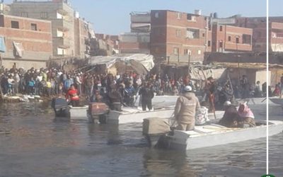 انتشال جثة الطفل الثاني ببحيرة المنزلة