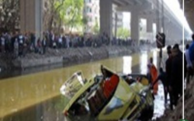 مصرع رقيب شرطة إثر انقلابه في مصرف دكرنس