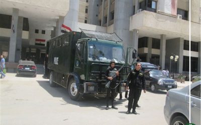 تكثيف أمني حول محيط “محاكم المنصورة”