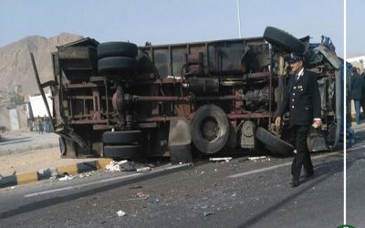 مصرع ٦ أشخاص في حادث انقلاب سيارة علي طريق أجا