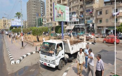 سيارة تثير الرعب بشارع قناة السويس