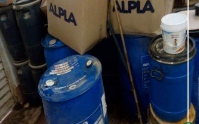 ضبط 23 ألف طن مواد خام مجهولة في دمياط