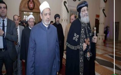 كلمة شيخ الأزهر بافتتاح كاتدرائية ميلاد المسيح