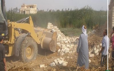 حملات الإزالة تسترد 112 فدان فى الدقهلية