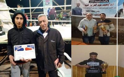 فوز أبطال الملاكمه بنادي المنصورة ببطولة الدقهلية