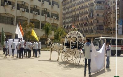 أحصنة وشخصيات كرتونية في احتفالات «800 سنة منصورة»