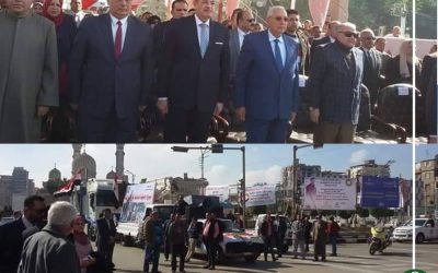 الدقهلية تحتفل بعريات الزهور فى العيد القومى