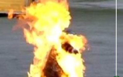 شاب يشعل النيران في جسده بالدقهلية