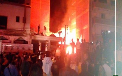 مصرع وإصابة سيدة وطفلين في حريق منزل بالمنصورة