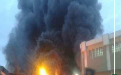 حريق هائل بمحطة رفع مياه الشرب بالدقهلية