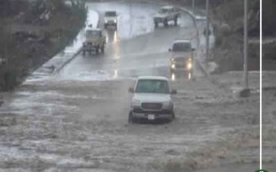 الأرصاد تحذر: أمطار رعدية تصل إلى حد السيول