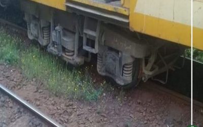 انحراف قطار «القاهرة – أبو قير» عن القضبان