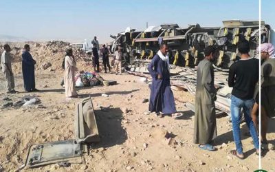 مصرع 3 وإصابة 18 في انقلاب أتوبيس بقنا