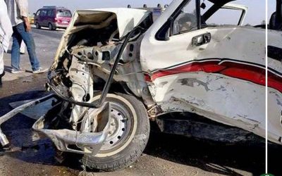إصابة شخصان في حادث تصادم علي طريق بني عبيد