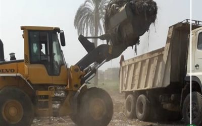 رفع 420 طن قمامة وتوريدها لمصانع التدوير بمركز المنصورة